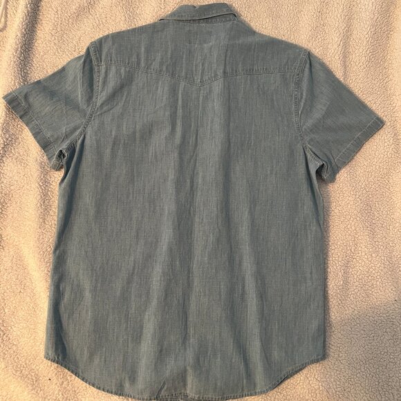 Lucky Brand - True Indigo Button Up Shirt / Size Medium - Picture 4 of 10